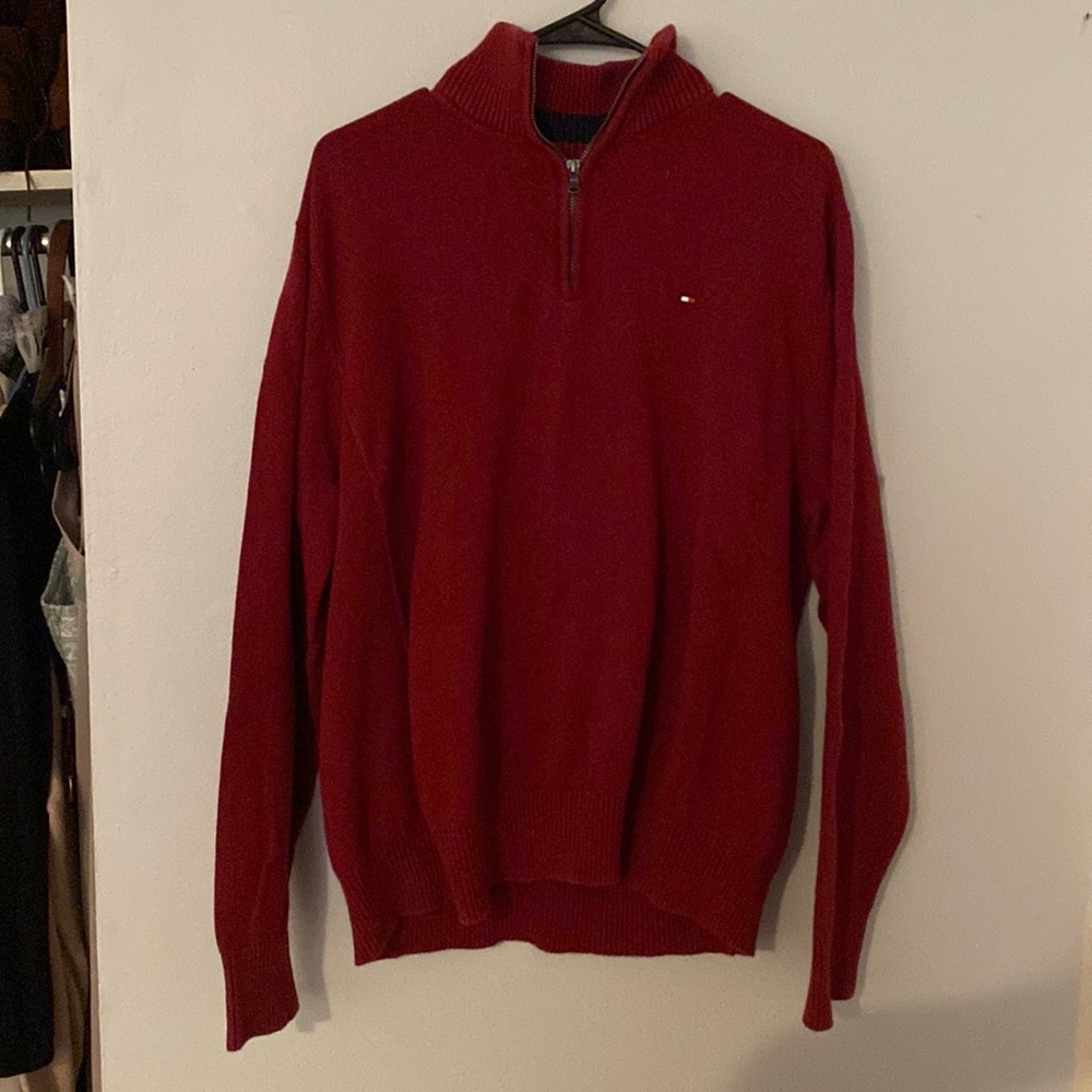 Red long sleeve sweater Tommy Hilfiger